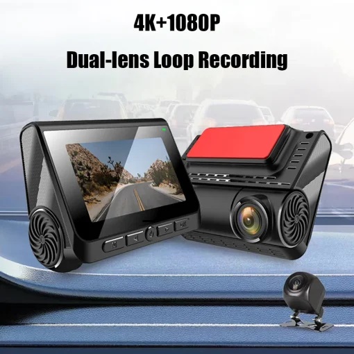 دوربین خودرو وای فای دار دو دوربین 4K مدل y911t